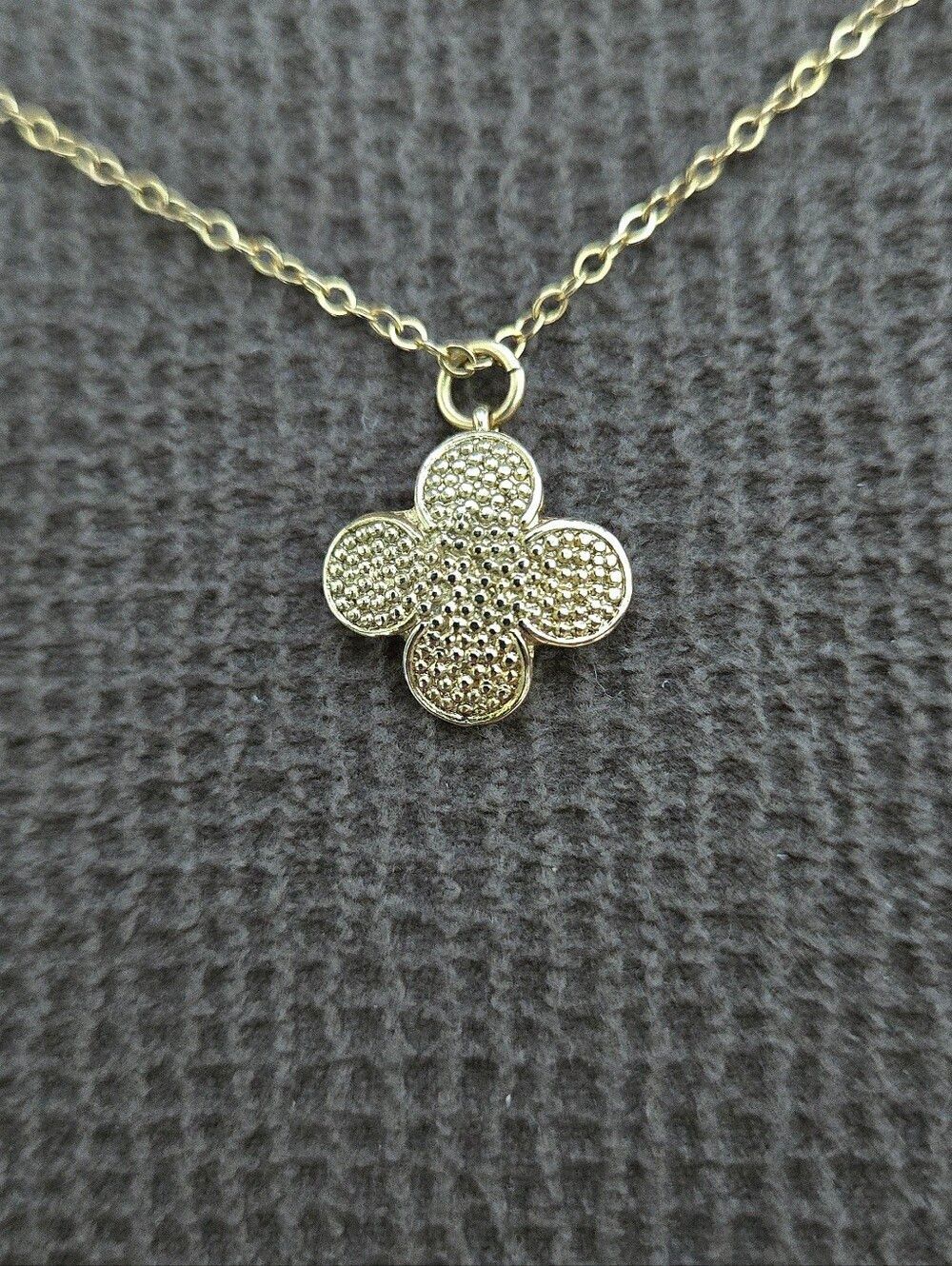 Deep Blue Swarovski Crystal💎 Heart💙 and Clover🍀 Charm Necklace - NWOT - Picture 4 of 16